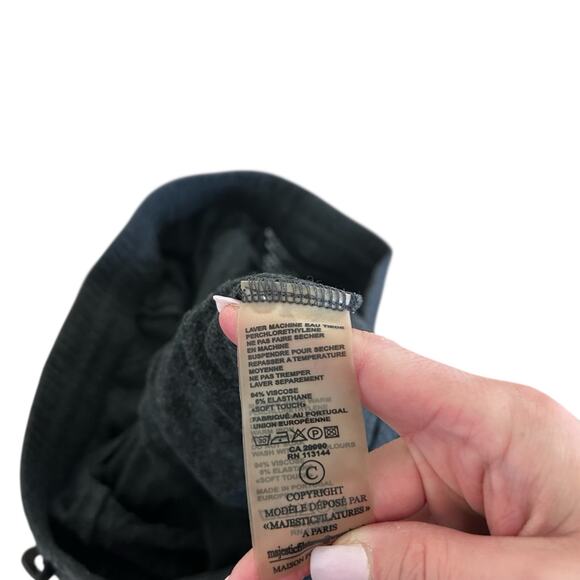 Majestic Filatures Gray French Touch Soft Touch Joggers Sz S - Picture 3 of 4